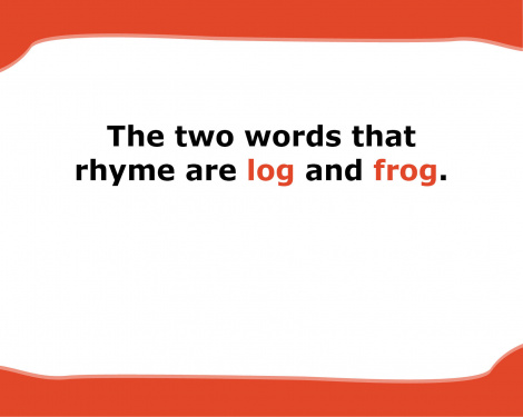 log and frog